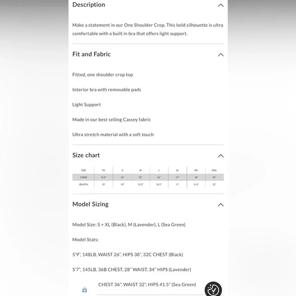 Ptula One Shoulder Crop - Picture 4 of 6